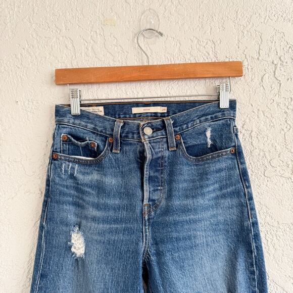 Levi’s Wedgie 501Jeans Button Fly - Picture 2 of 9